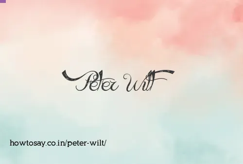 Peter Wilt