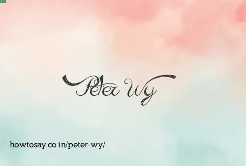 Peter Wy