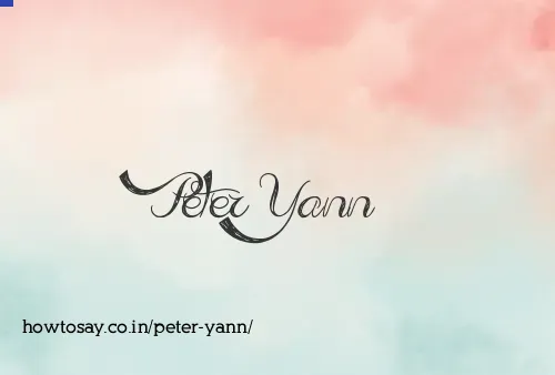 Peter Yann
