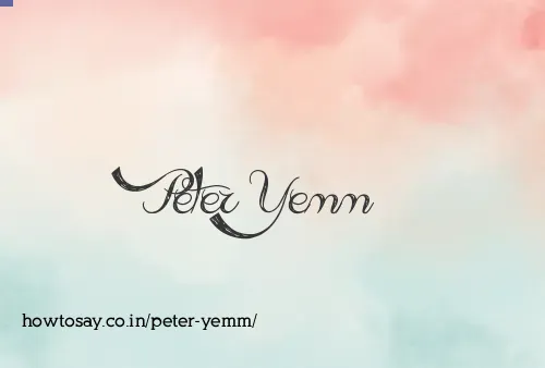 Peter Yemm