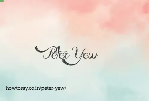 Peter Yew
