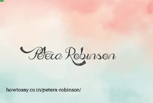 Petera Robinson