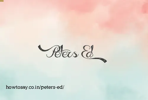 Peters Ed