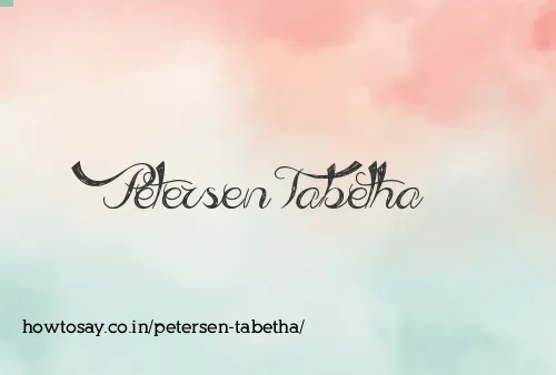 Petersen Tabetha