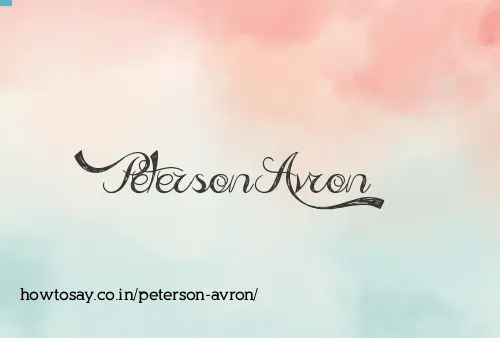 Peterson Avron