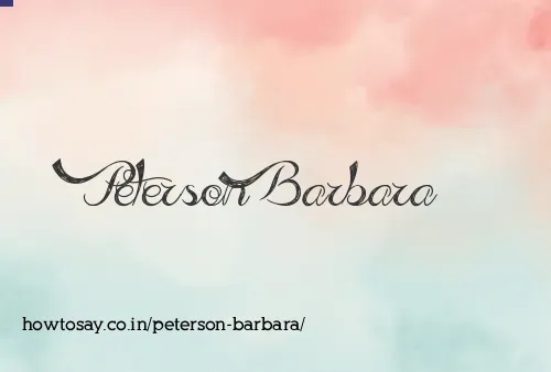 Peterson Barbara