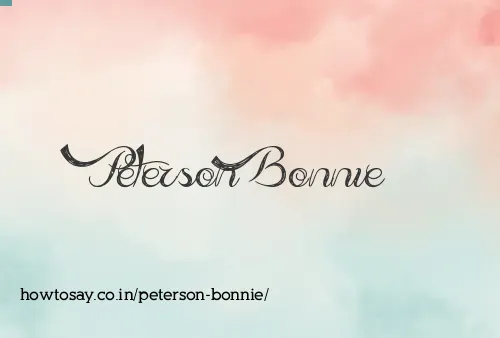 Peterson Bonnie