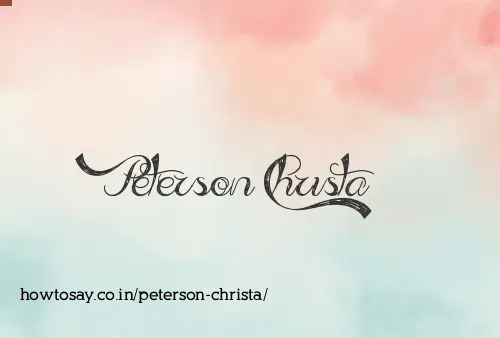 Peterson Christa