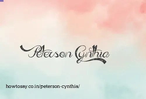 Peterson Cynthia
