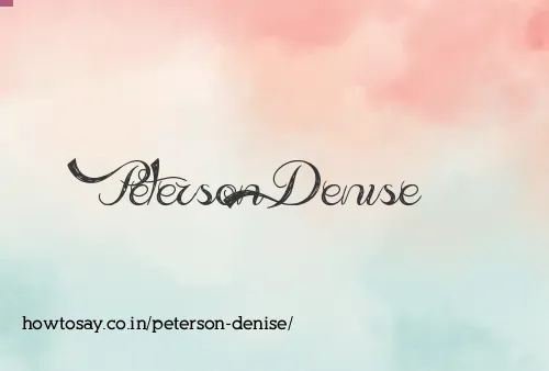 Peterson Denise
