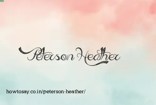 Peterson Heather