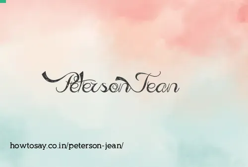 Peterson Jean