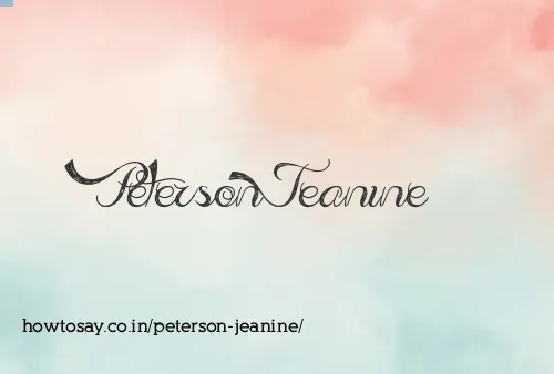 Peterson Jeanine