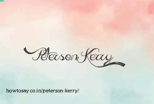 Peterson Kerry