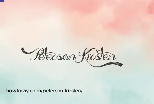 Peterson Kirsten