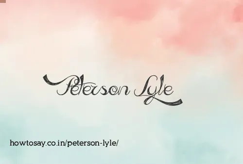 Peterson Lyle