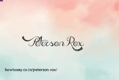 Peterson Rox