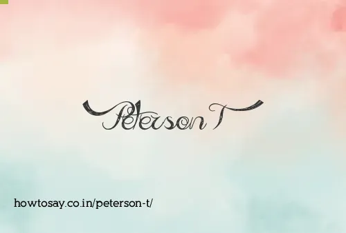 Peterson T