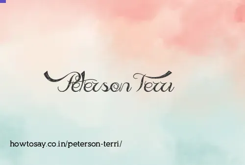 Peterson Terri