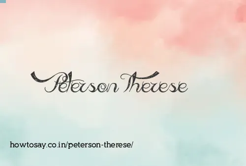 Peterson Therese
