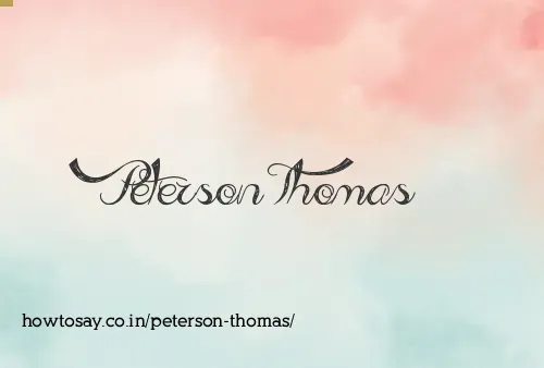 Peterson Thomas