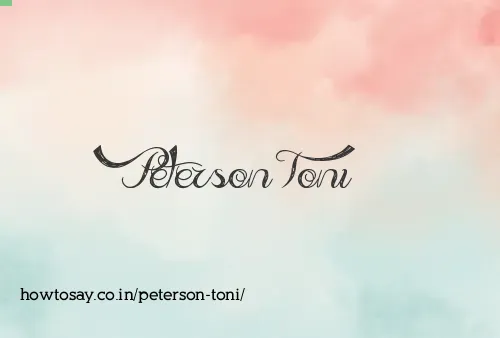 Peterson Toni