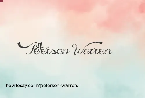 Peterson Warren