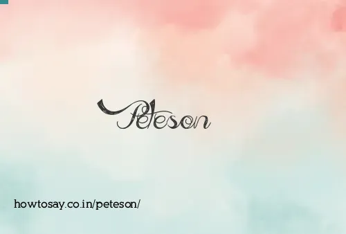 Peteson