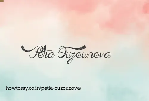 Petia Ouzounova