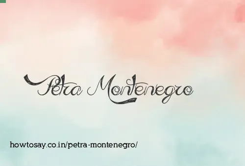 Petra Montenegro