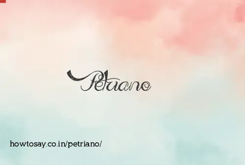 Petriano