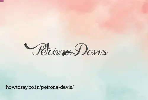 Petrona Davis