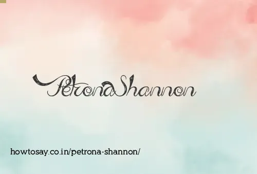 Petrona Shannon