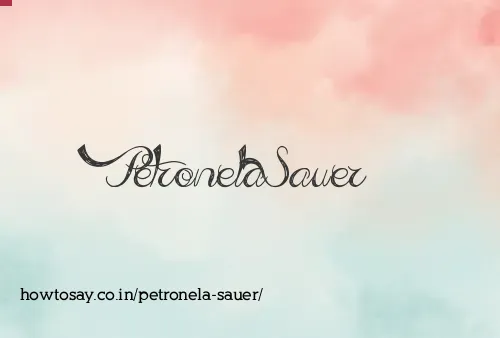 Petronela Sauer