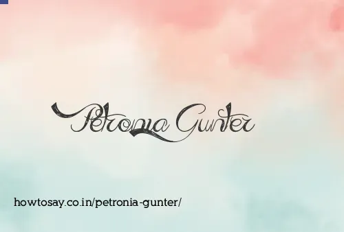 Petronia Gunter