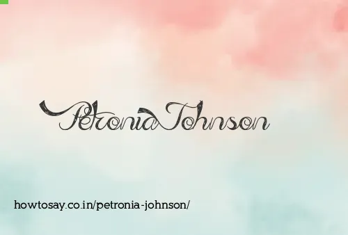 Petronia Johnson