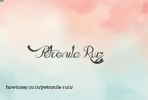 Petronila Ruiz