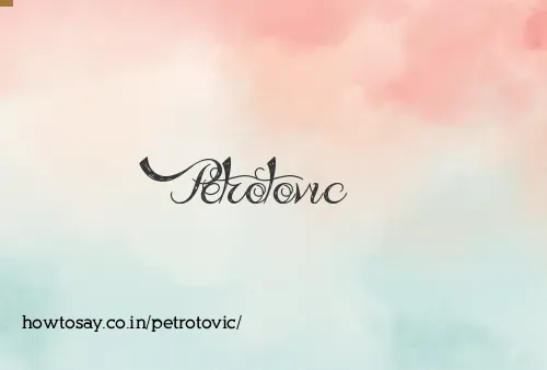 Petrotovic
