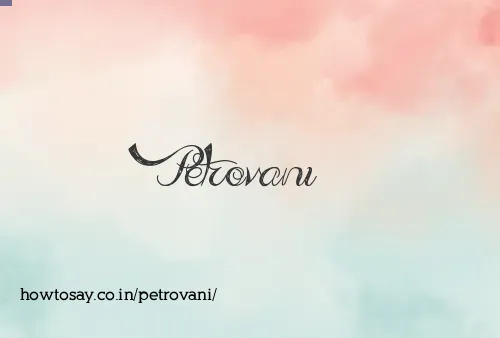 Petrovani