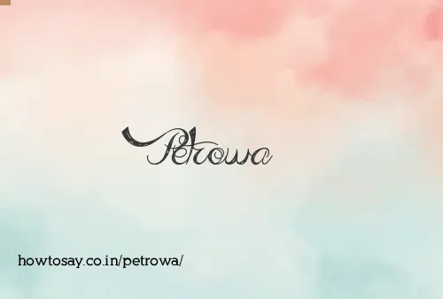 Petrowa