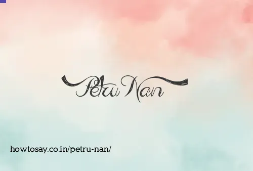 Petru Nan