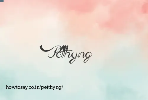 Petthyng