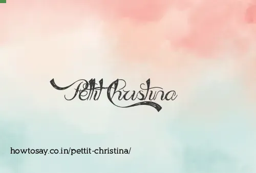 Pettit Christina
