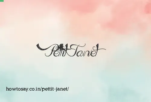 Pettit Janet