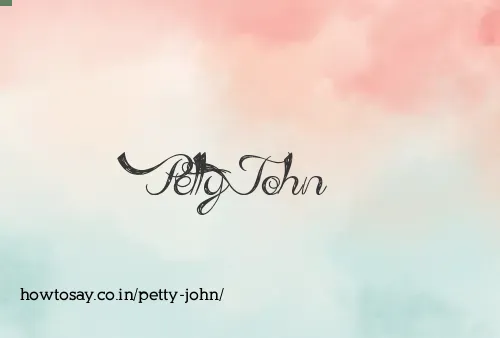 Petty John