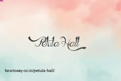 Petula Hall