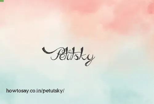 Petutsky