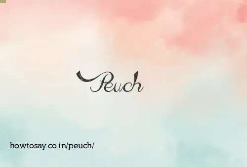 Peuch