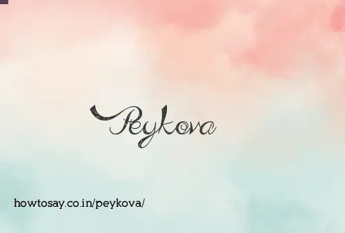 Peykova