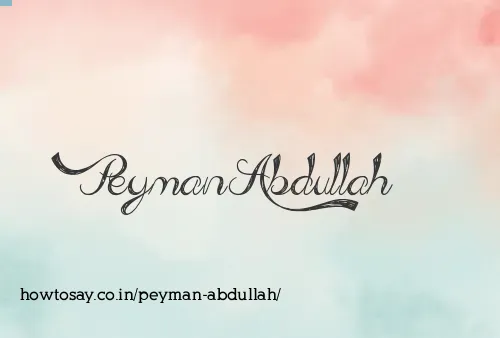 Peyman Abdullah